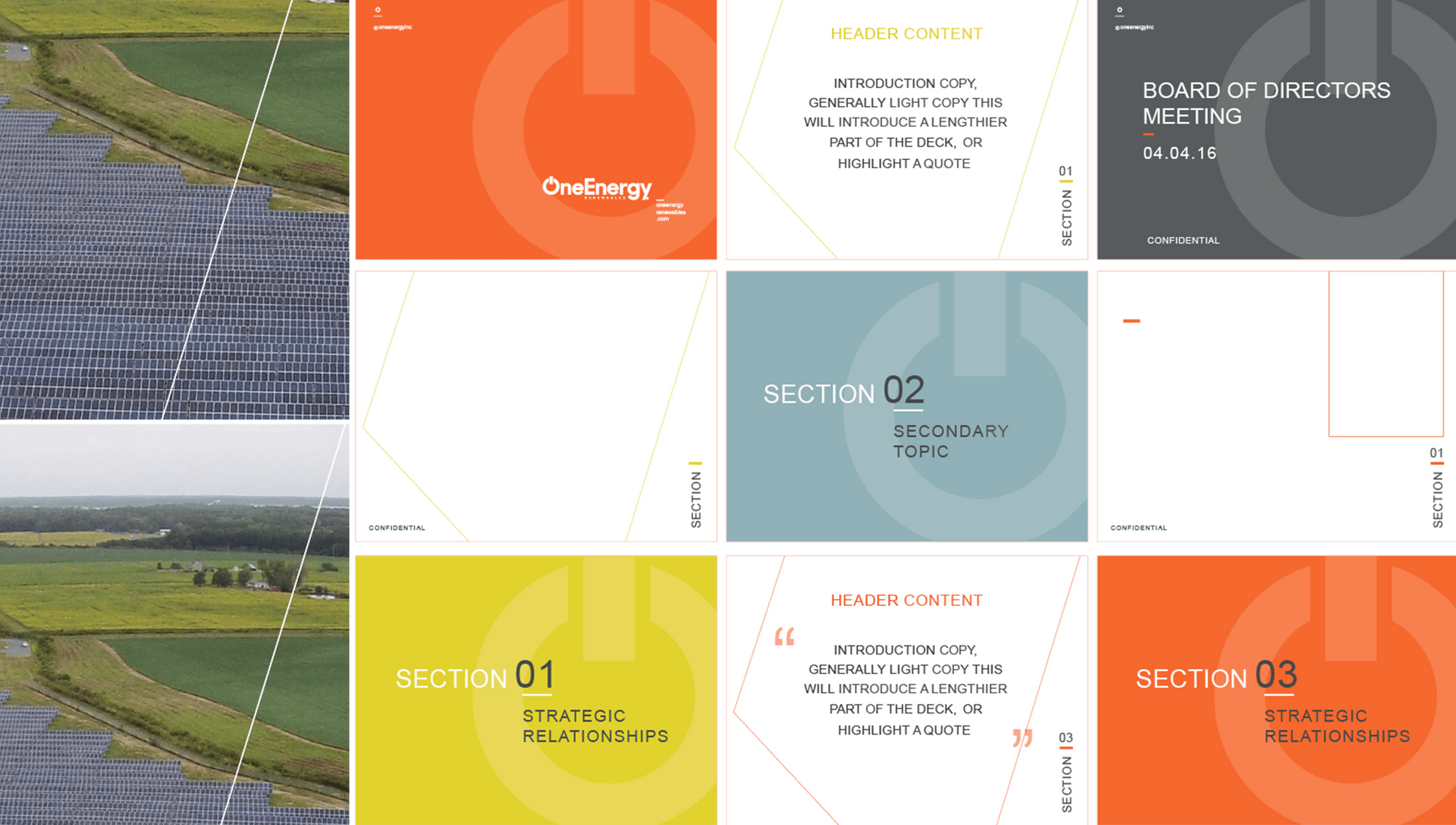 OneEnergy Presentation Templates